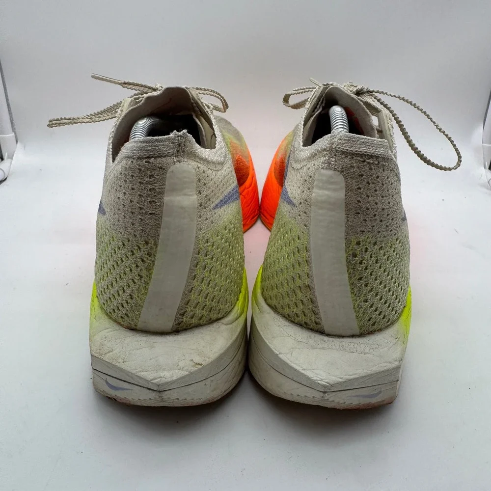 Nike ZoomX VaporFly Mens sz13 Orange Green Shoes Low Sail Next% Running Sneakers